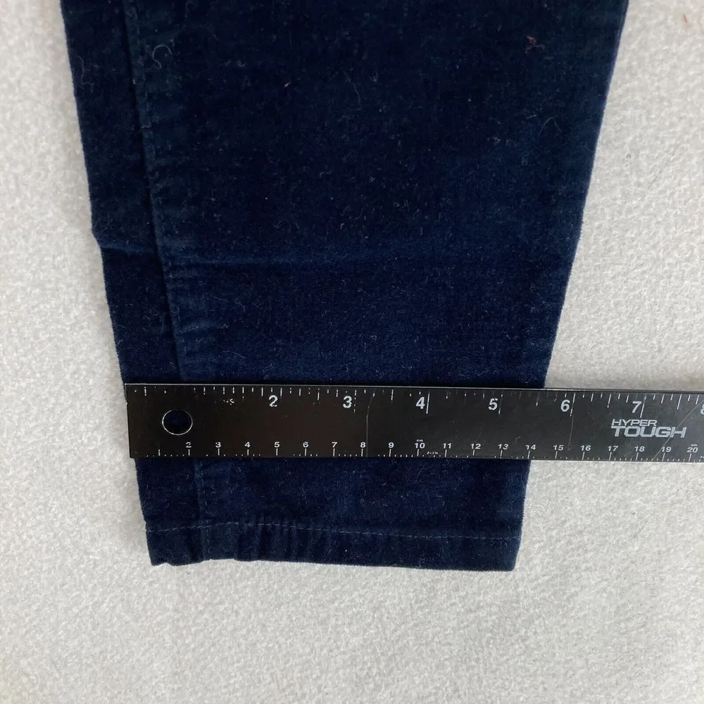 Buffalo David Bitton Marvel‎ Velvet Skinny Ankle Pants Women's 2/26 Blue Stretch - Picture 10 of 13
